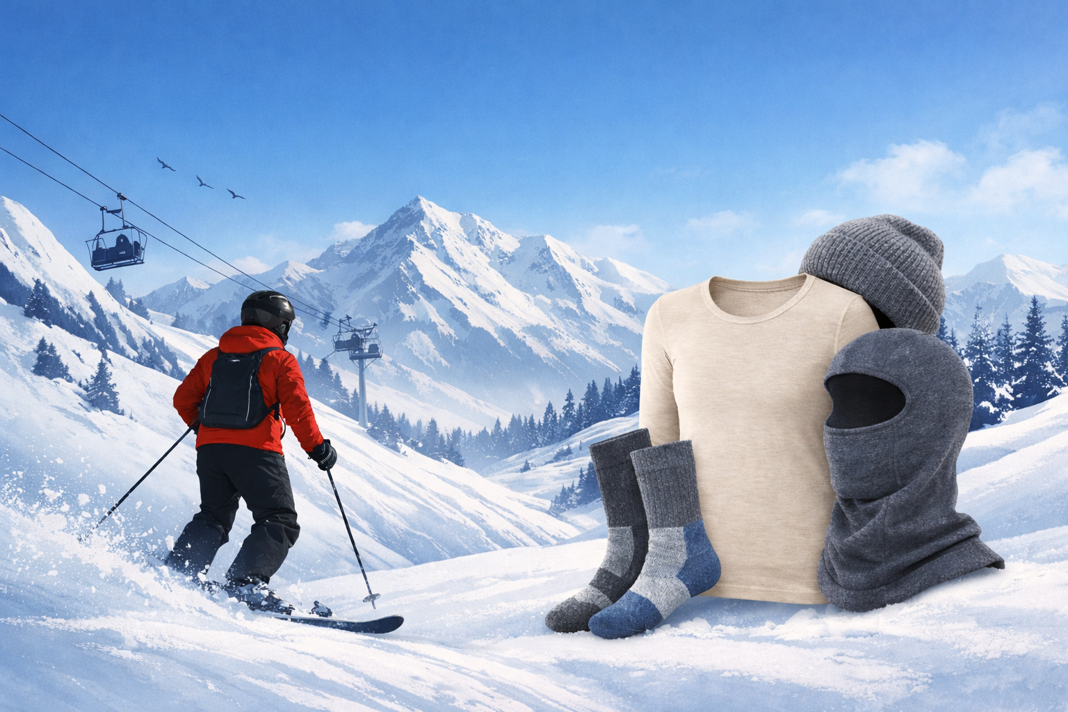 Proč nosit merino pod lyžařské oblečení + jak vrstvit oblečení na sjezdovce