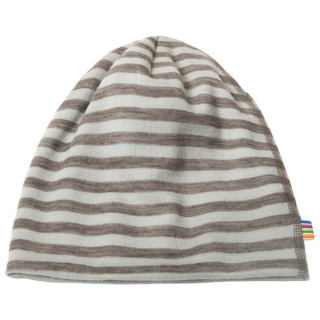 Dětská čepice Joha - mentolovo šedý proužek