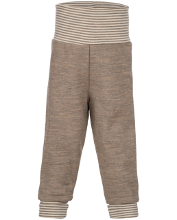 Rostoucí kalhoty - bio merino froté, oříškové 74/80