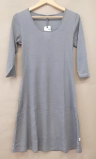 Dámské šaty 3/4 rukávy šedá