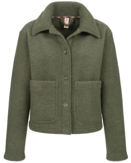 Dámská bunda Cropped - mechově zelená