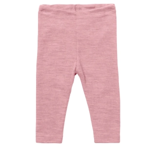 Baby legínky - merino vlna, růžová