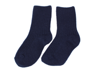 Vlněné ponožky jemné - námořnická modř