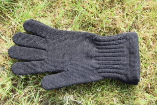 Dětské vlněné rukavice černé