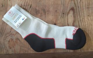 Froté ponožky Surtex - volný lem, světlé