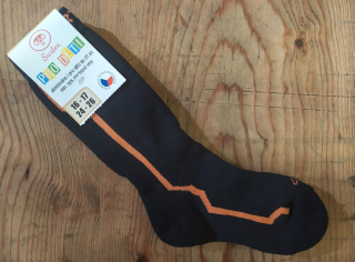 Dětské podkolenky Surtex - oranžový proužek