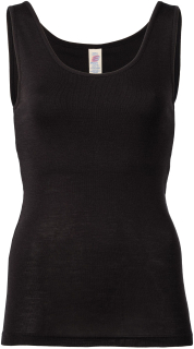 Dámské tílko - merino vlna/hedvábí, černé