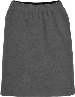 Dámská vlněná sukně - lávově šedivá