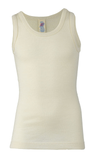 Dětské tílko - merino vlna/hedvábím, natur