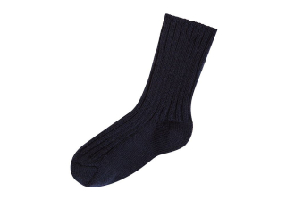 Vlněné ponožky jemné - merino černé, dospělí