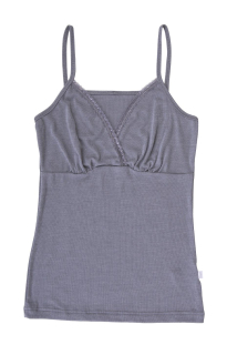 Dámská košilka Joha s ramínky, barva šedá