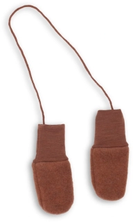 Rukavičky bez palečku, zrzavé